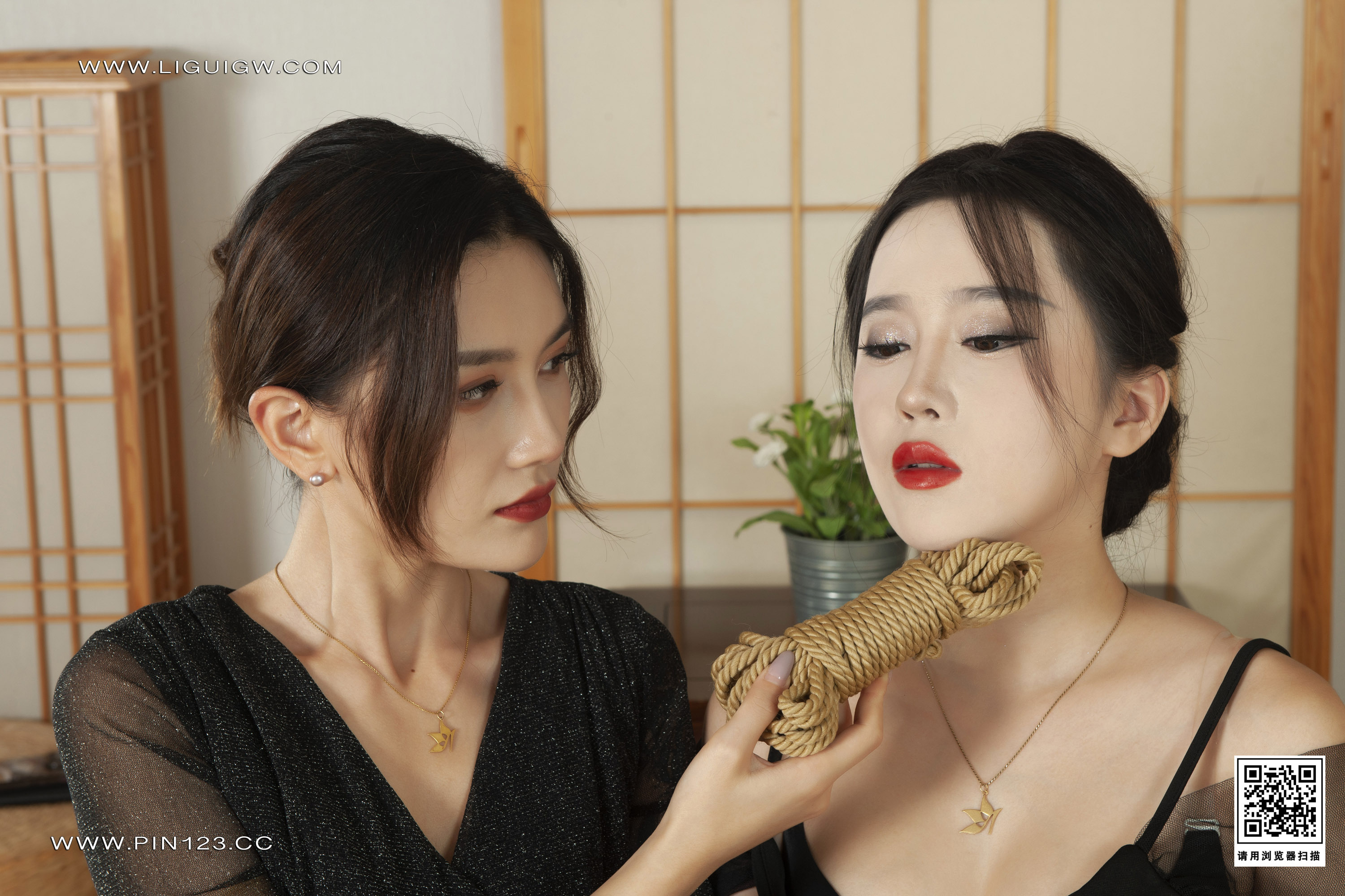 Ligui丽柜 2023.08.21 七夕情结 甜甜&柒柒